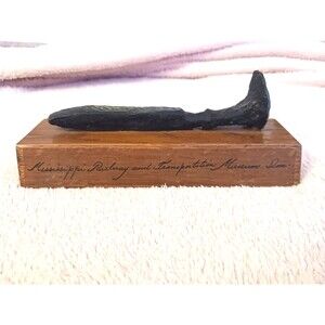 Vintage Train Spike Mississippi Railway and Transportation Museum Collectable